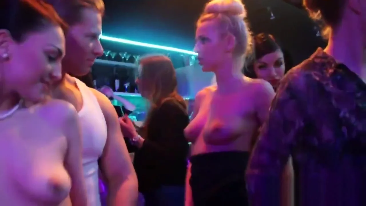 Lovely centerfolds give suck job and enjoy plowing and group sex