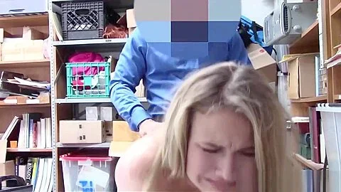 teen 18+ Thief Alyssa Cole Gets Hard Fuck Punishment From Store Officer