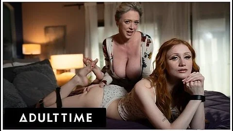 Innocent Scarlet Skies Tied Up And Dommed By Experienced Lesbian