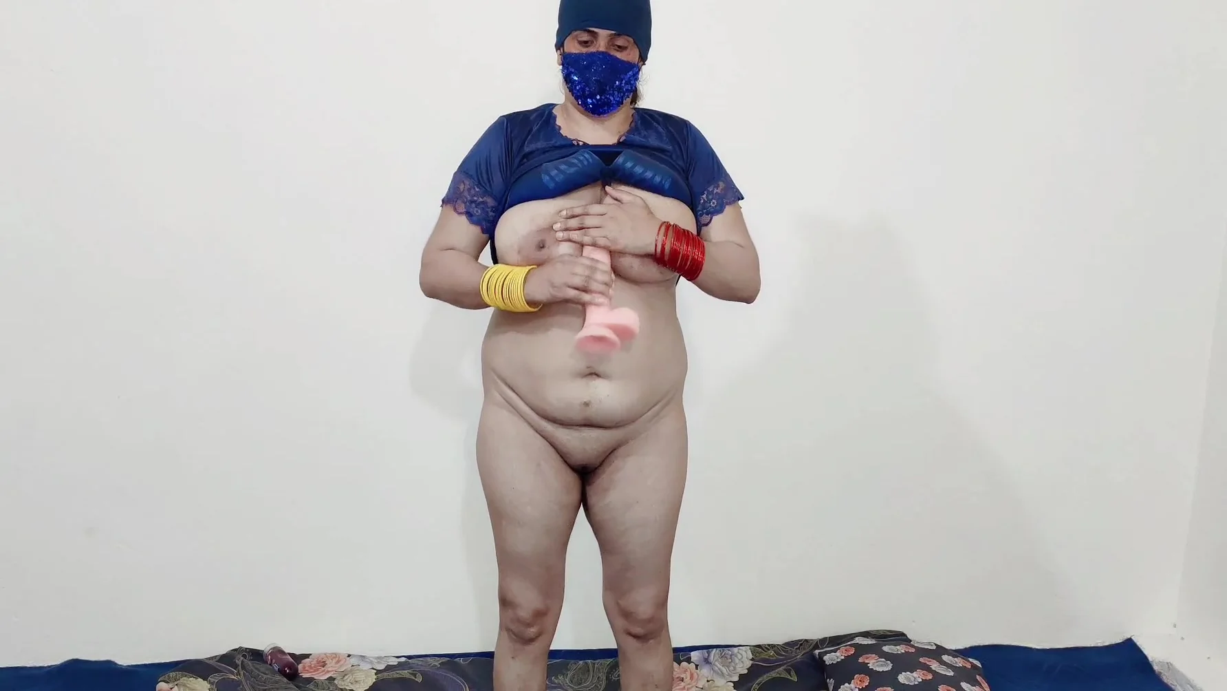 Busty Milf With Big Boobs Masturbating With Big Dildo