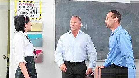 Dirty teen 18+ School Slut Allora Fucks Her Teachers In Hot Threesome