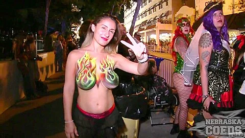 Last Day And Night Of Fantasy Fest 2018 From Key West Florida Hot Girls Naked In The Streets - NebraskaCoeds