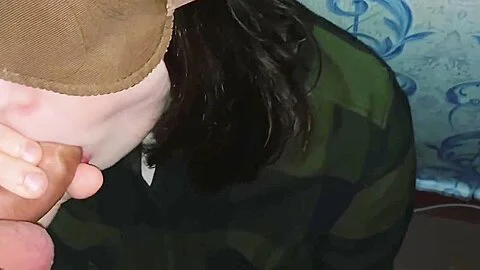Blowjob Close-up Cock Cums In The Mouth