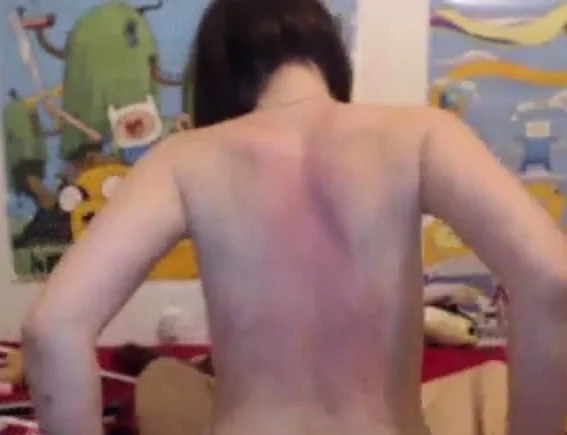 Caning Her Back Spanking Tits 1