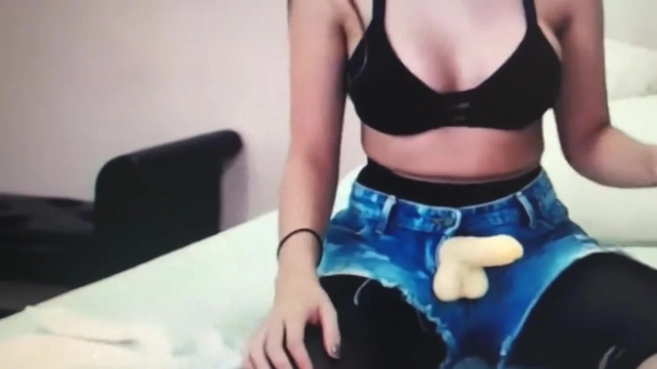 smoking Goddess in 3 layers of pantyhose, she tease and burns the dildo