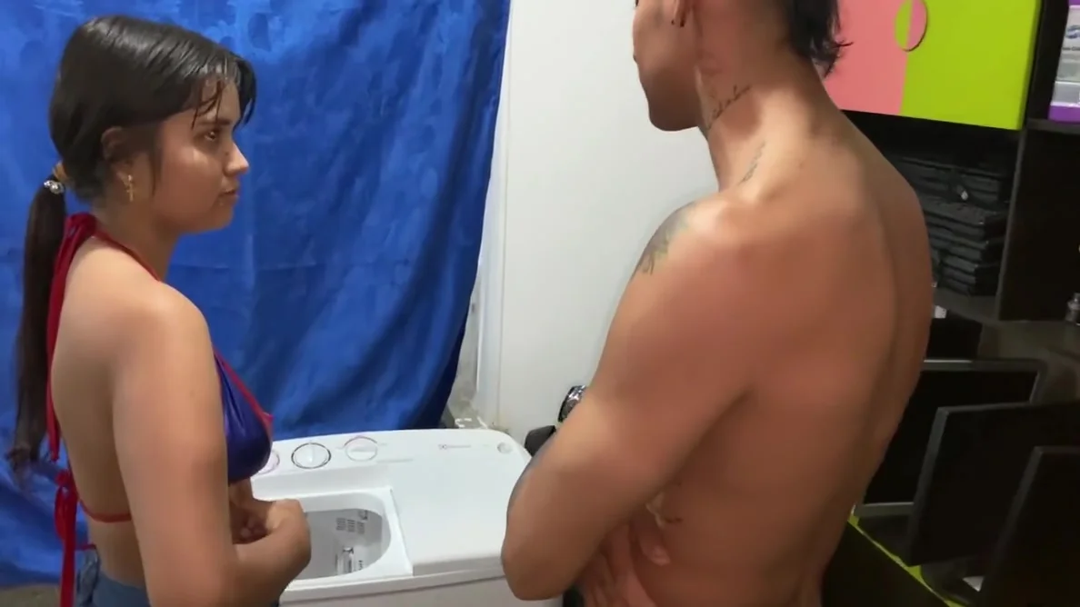 I Was Doing Laundry And My Stepbrother Starts Touching Me Until He Makes Me Come And Fuck Me