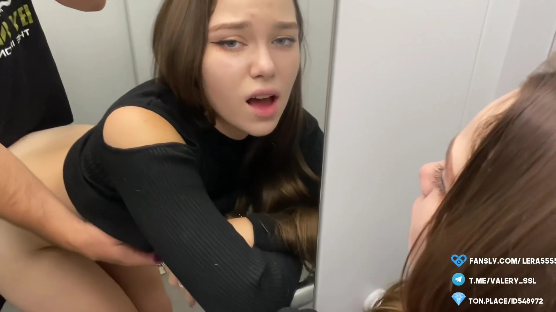 Stuck In An Elevator With An Excited Neighbor. I Gave Him A Blowjob And He Fucked Me In The Pussy