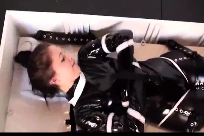 BDSM brunette likes latex ball gags and fucking
