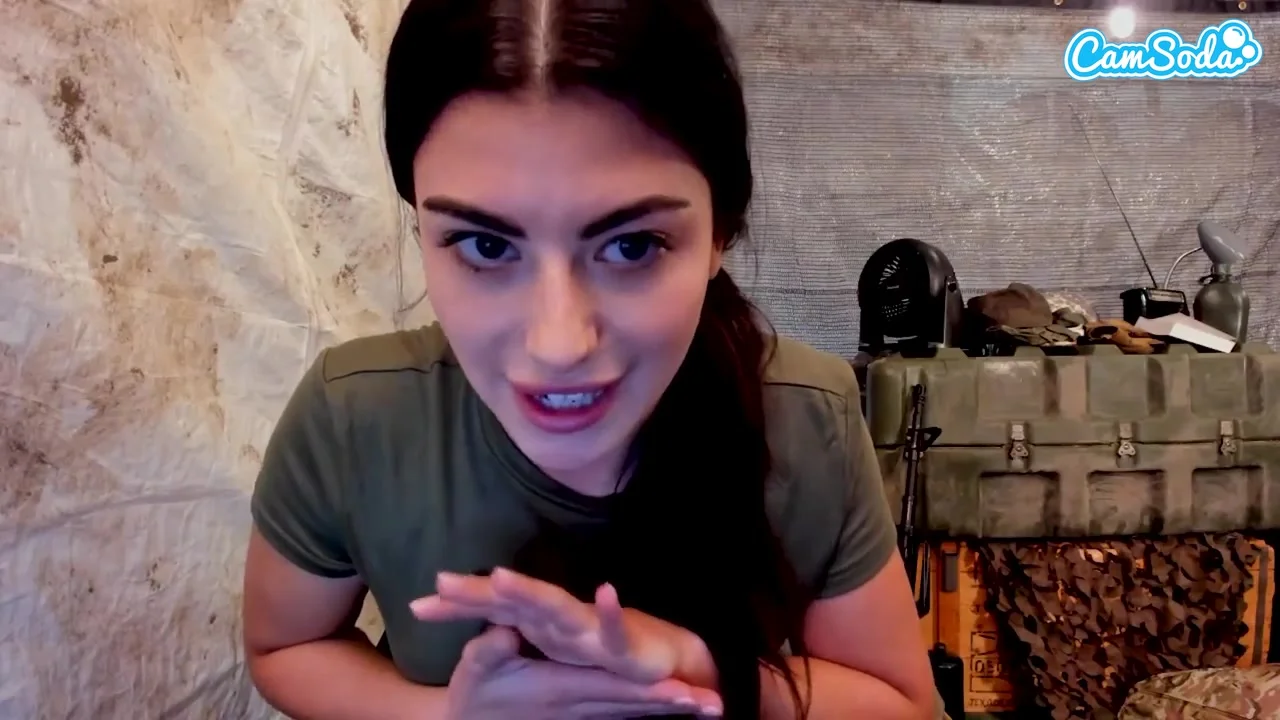 Sexy Amateur Solider Plays with her Pussy