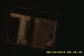 Neighbour's Step daughter topless through bathroom window