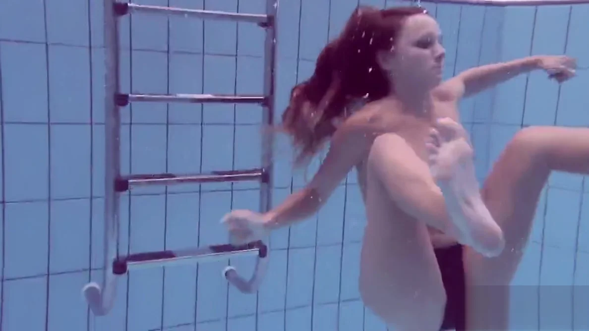Bushy and surprised underwater teen 18+ Gurchenko