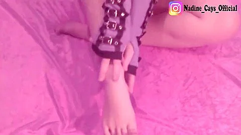 Jerk Off With Nadine Cays The German Gothic teen 18+ & Her Natural Monster Tits