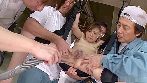 Pretty reporter, Aiko Hirose is getting stimulated with vibrators