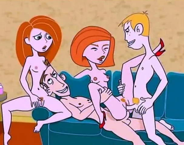 Famous toons double penetration orgy
