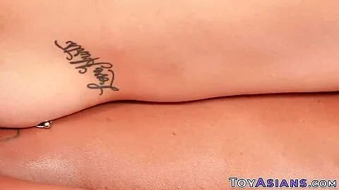 Asian teen 18+ gives footjob to bbc