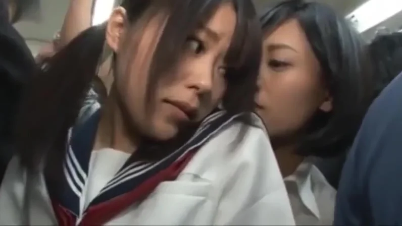 Japanese Dirty Lesbians on the train 1