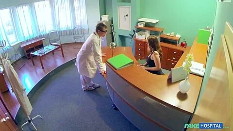 F.h. Doctor Gives His New Receptionist A Full Body Fucking