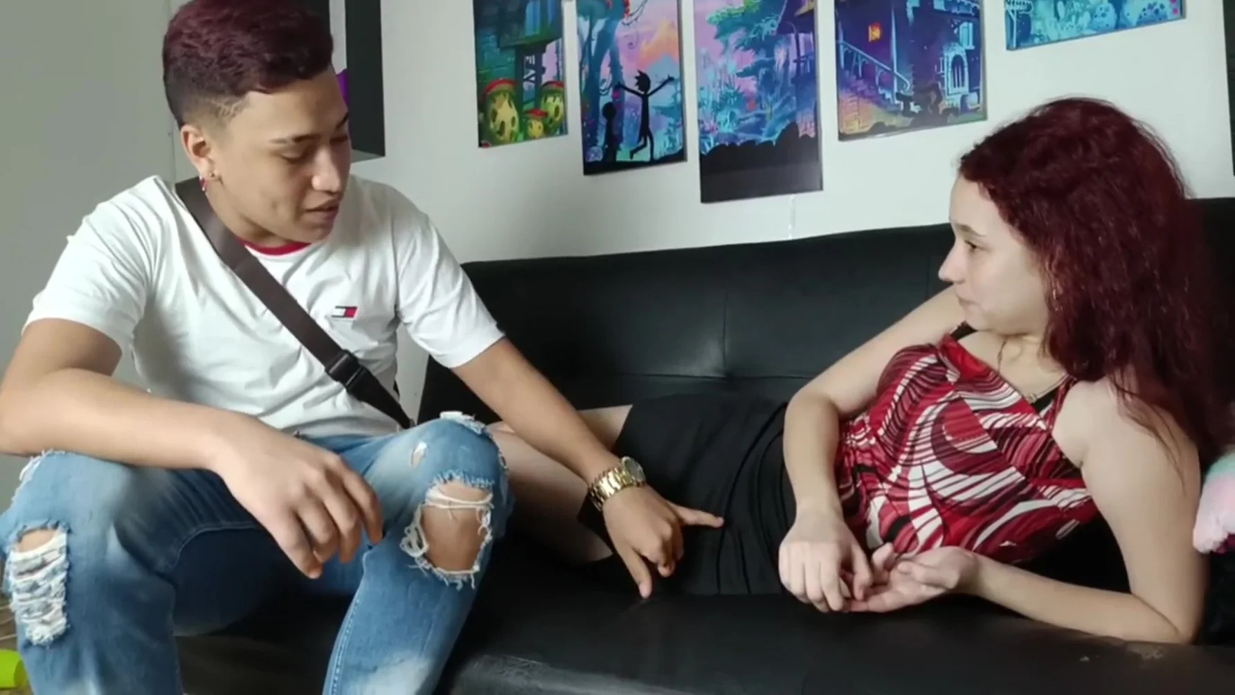 Sex - I Fuck My Latina Colombian Step Sister Colombian Blondes With Small Tits And Make Her A Creampie - Homemade Sex