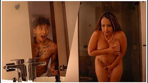 Why Are You Doing This? Stepson Leaves His Stepmother Naked In The Shower - Kataleya Gil And Thiago Lopez