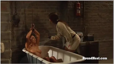 Dominant Lesbian Madame Touching And Playing With Submissive Slave