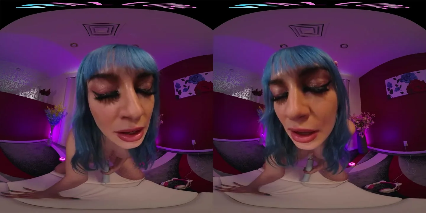 Your big titty girlfriend makes you a private video in VR