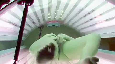 Masturbation in Solarium