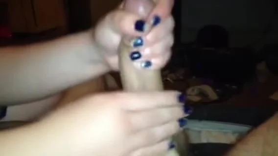 My New teen 18+ Neighbor GF Sylvia Gives me a Great HJ - Cumshot