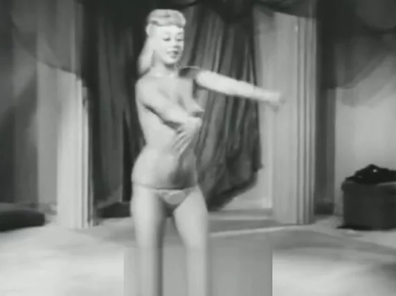 Blonde Dancer Shows off Her Curves (1950s Vintage)