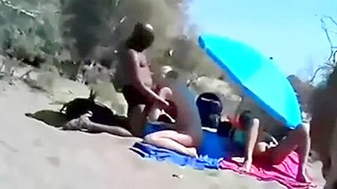 Cuckold Wife At A Beach With Many Onlookers