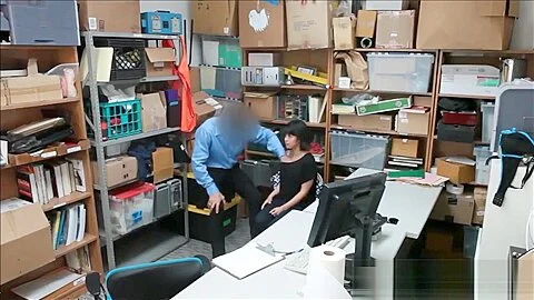 Rogue Security Guard Fucks Latina teen 18+ Thief