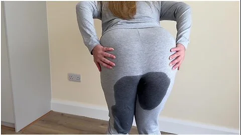 Girl Desperately Peeing In Her Pajama Pants
