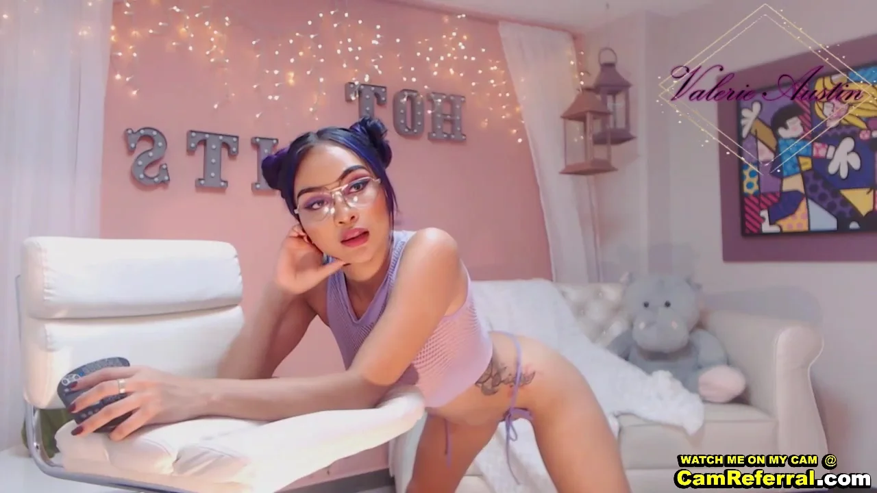 Cute Latina Valerie In Glasses And Panties Has A Nice T