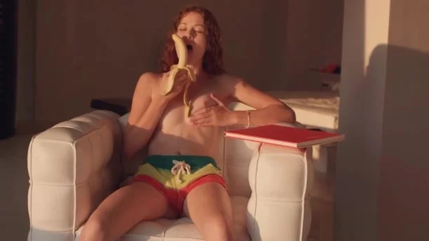 Tight teen 18+ pussy loves bannana solo teasing