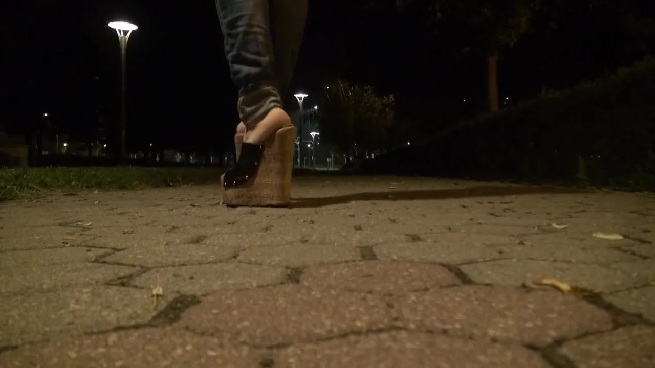 Going Out In Public In Very Sexy Platform Wedges