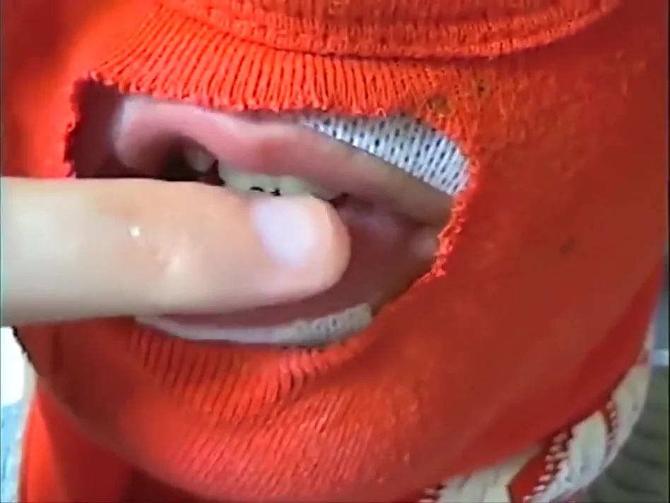 Fetish girl sucking licking hardly her wet salivating fingers erotic asmr