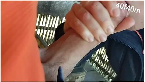 Outdoor Blowjob And Handjob To Completion