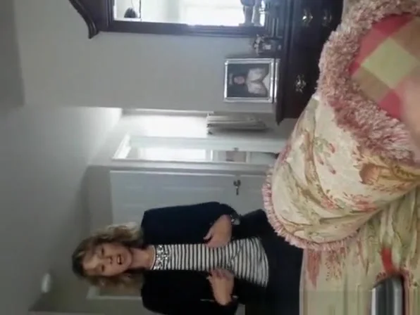 Husband films wife taking off her pants