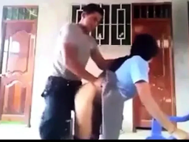 Police officer fucking school girl outdoor