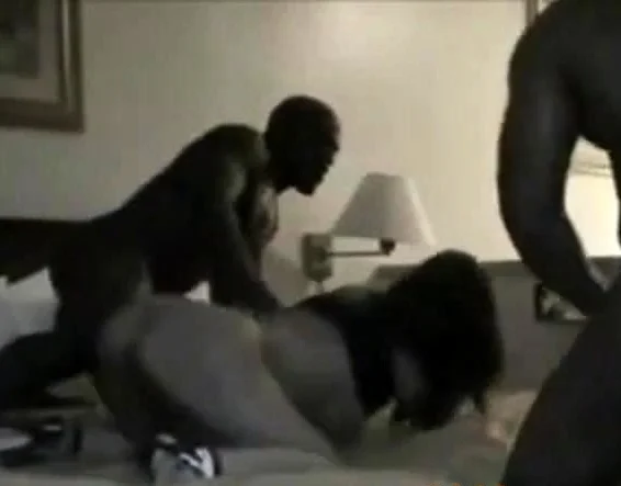 Asian Amateur Takes on Two Big Black Cocks