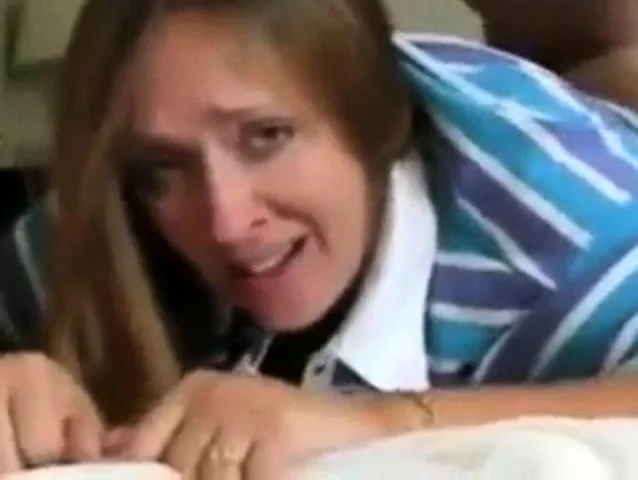 Mom's first time crying Anal