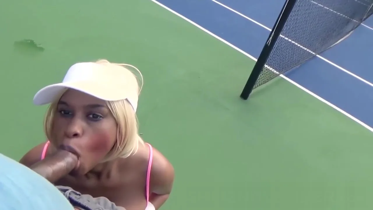 Crazy Cum Swallowing Facial After Tennis Court Blowjob Big Cock