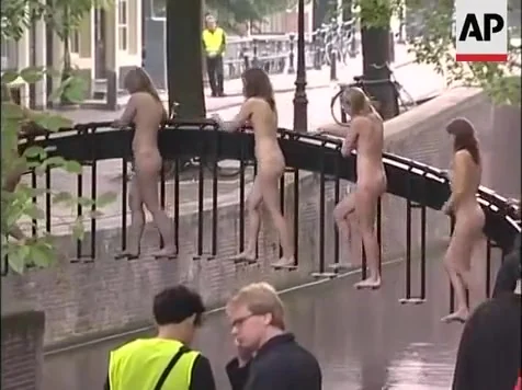 Kinky men and women get naked to feel closer to nature