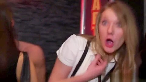 Euro amateur facialized at blowjob party