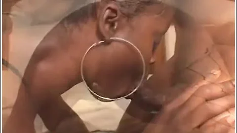 Big Butt Ebony In Fishnet Can Take Two Cocks At The Same Time