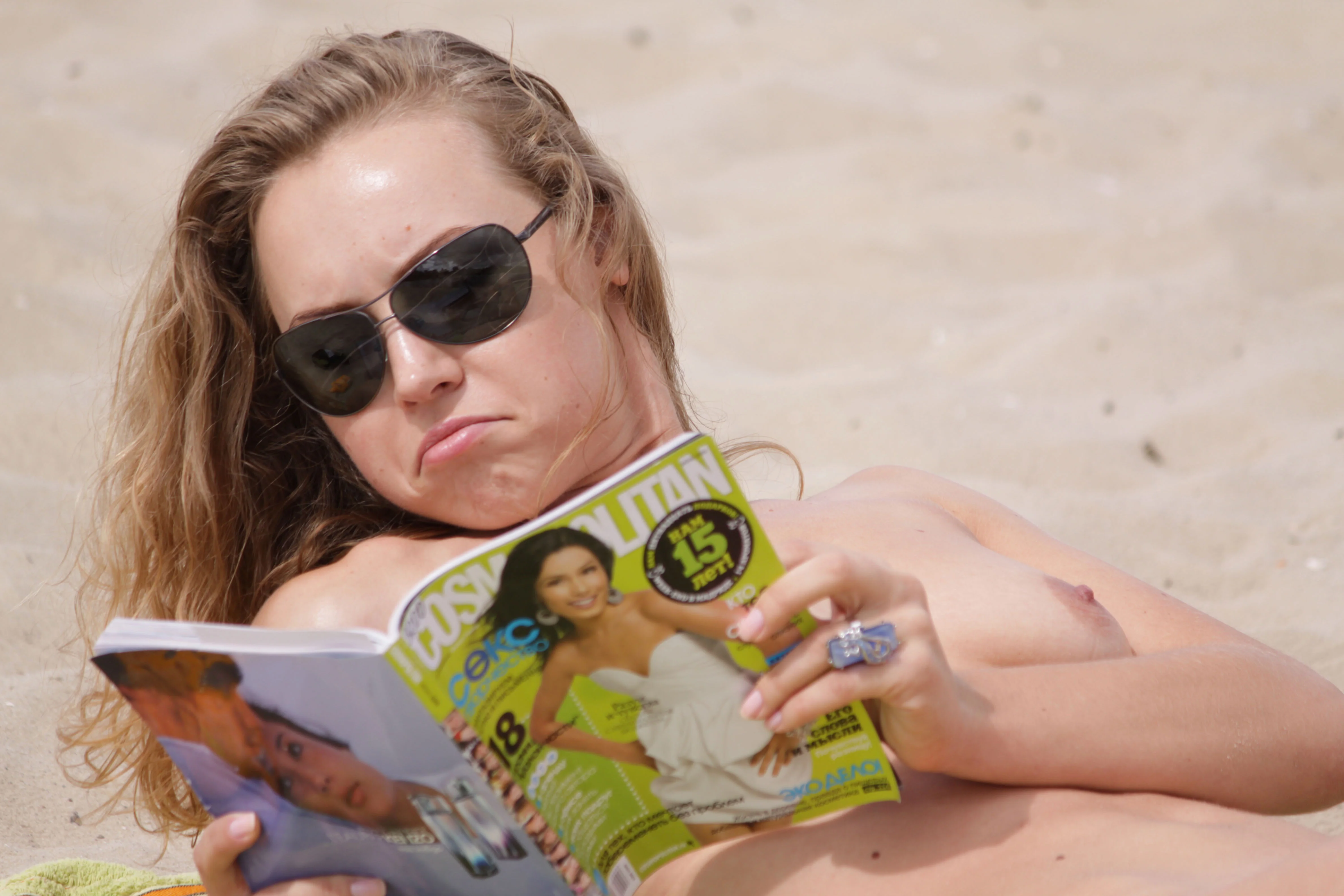 Young nudist babes secretly filmed by a having fun