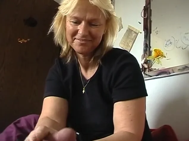 german mature handjob