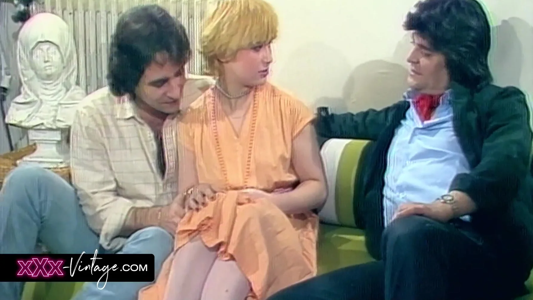Vintage Threesome Between Friends
