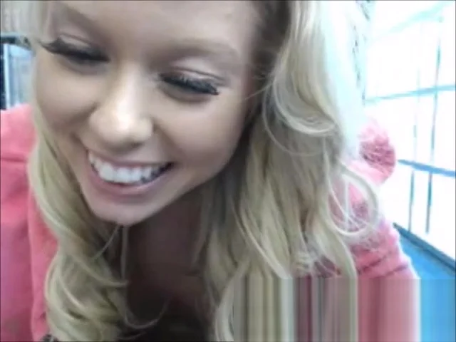 Blonde teen 18+ Masturbating in Library