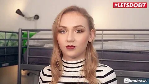 Horny Hostel And Jenny Wild - Naughty Blonde Fucks Her Roommate At The Hostel