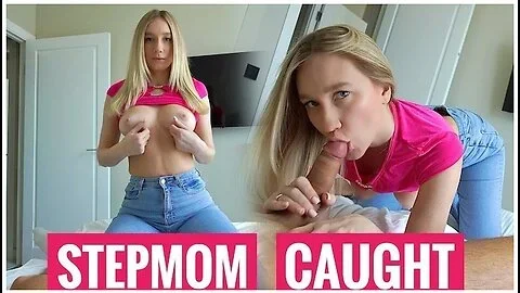 Gives Stepson Some Blowjob/ She Found Out That I Sniffed Her Panties With Busty Stepmom And Lil Elle